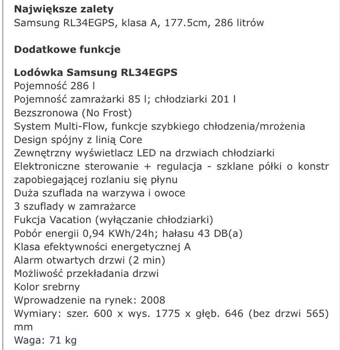 Lodówko-zamrażarka