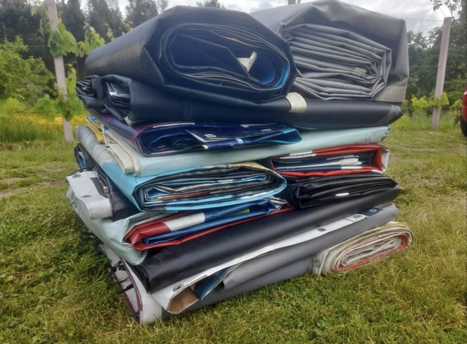 Telas impermiaveis com bainhas ilhos com 600g m2