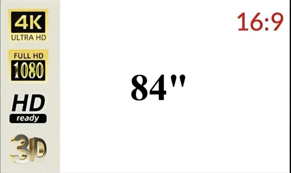 Сірий проекційний екран 84 дюйми з липучками для домашнього кінотеатру