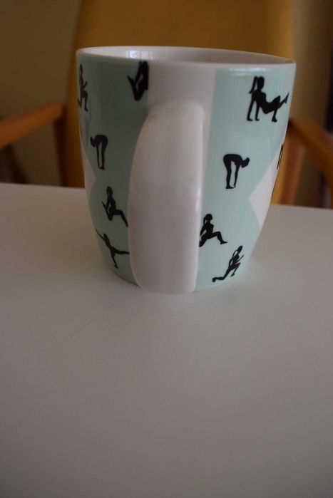 Kubek ceramiczny - fitness , motywacyjny - Nigdy się nie podawaj .