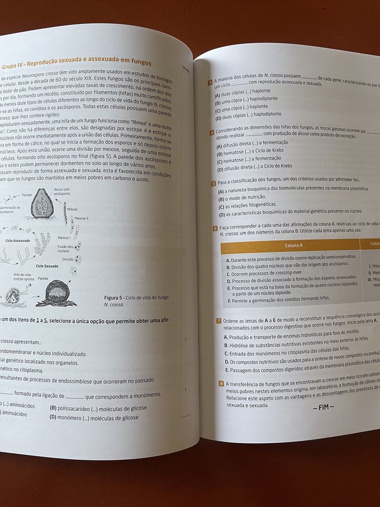 Provas modelo asa - livro de exercicios biologia e geologia 11° ano