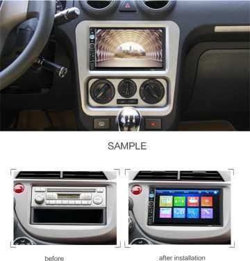 Radio 2Din 7 Polegadas GPS Mirror Link Mãos-livres Bluetooth NOVOS