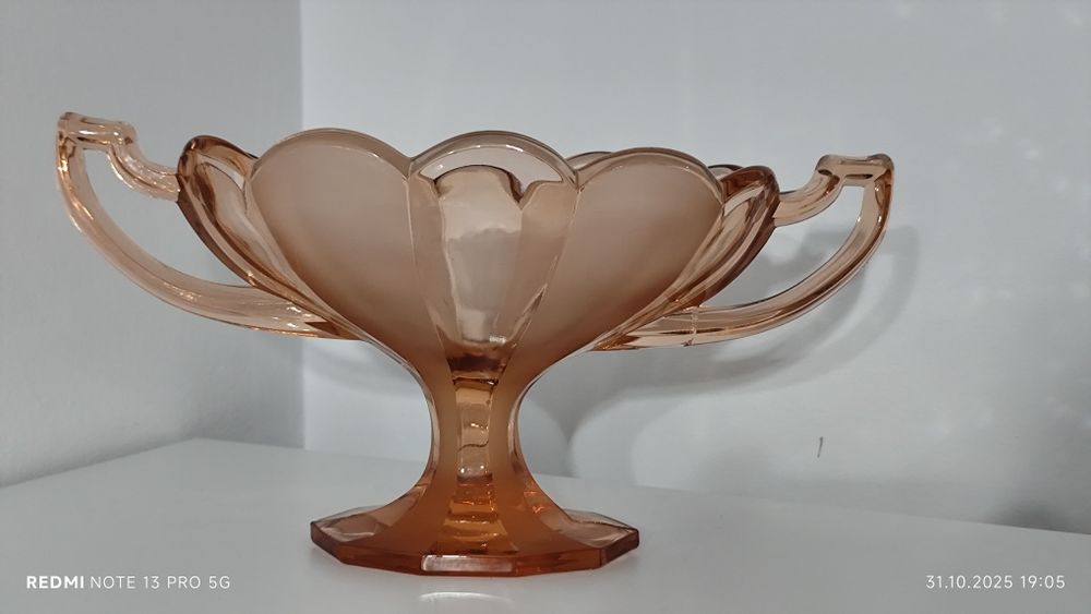 Szkło Kolorowe Gondola Żardiniera ArtDeco