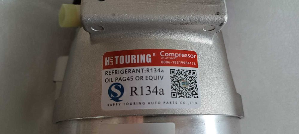 NOVO! Compressor Ar condi.  refrigerant:R134a OIL PAG45 OR EQuiv r134A