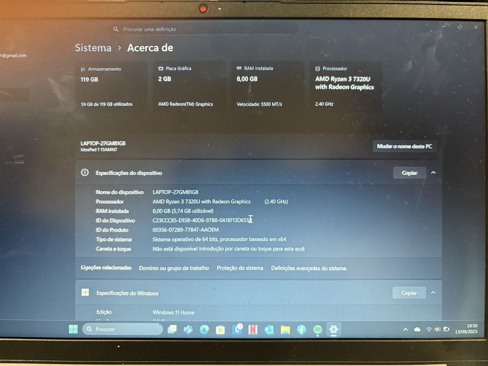 Computador portatil Lenovo IdeaPad 1