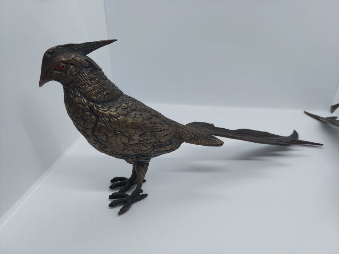 Faisões em Bronze Decorativos - Escultura Faisões Caça