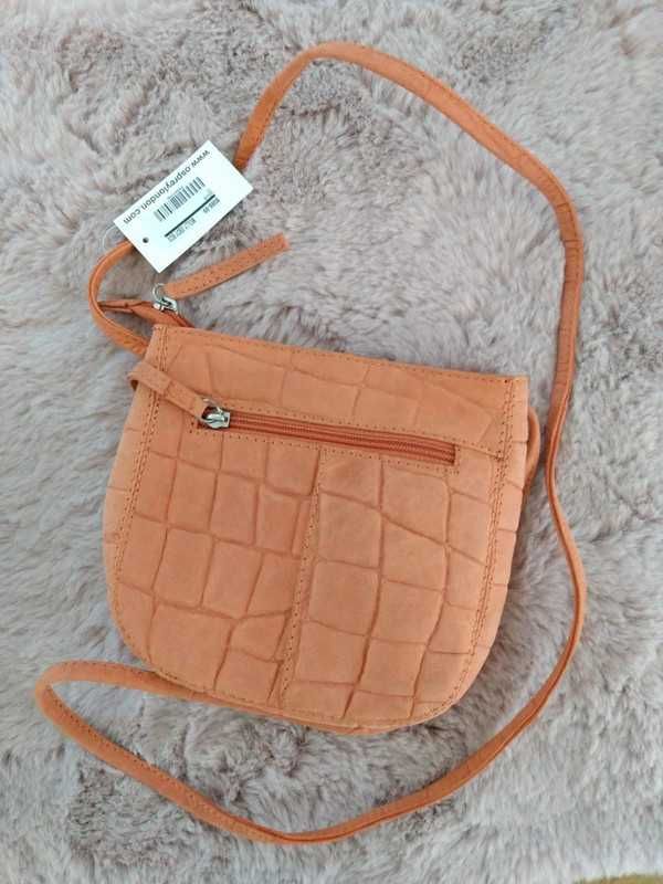 Koralowa torebka 100% skora Osprey London