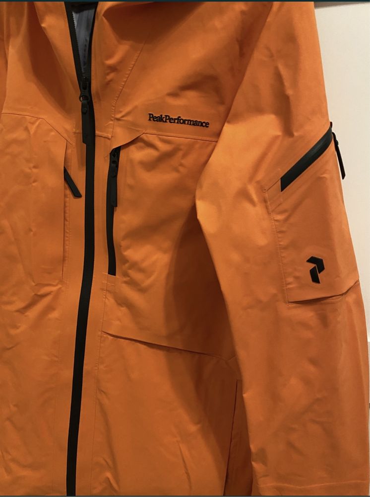 Kurtka narciarska damska Peak Performance W Alpine pomaranczowy G76602