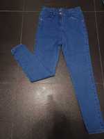 Spodnie jeansowe wysoki stan 152