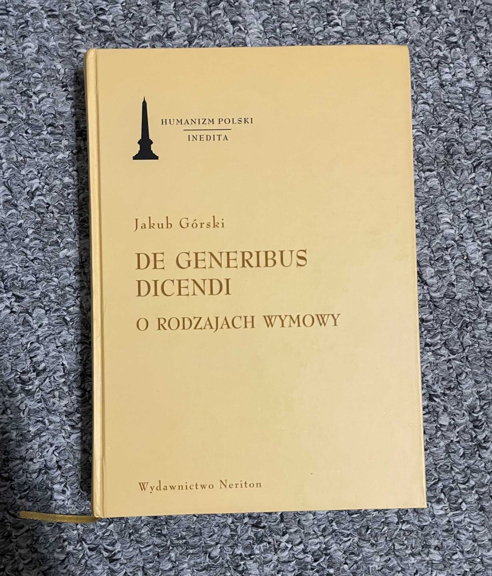 De generibus dicendi, Jakub Górski