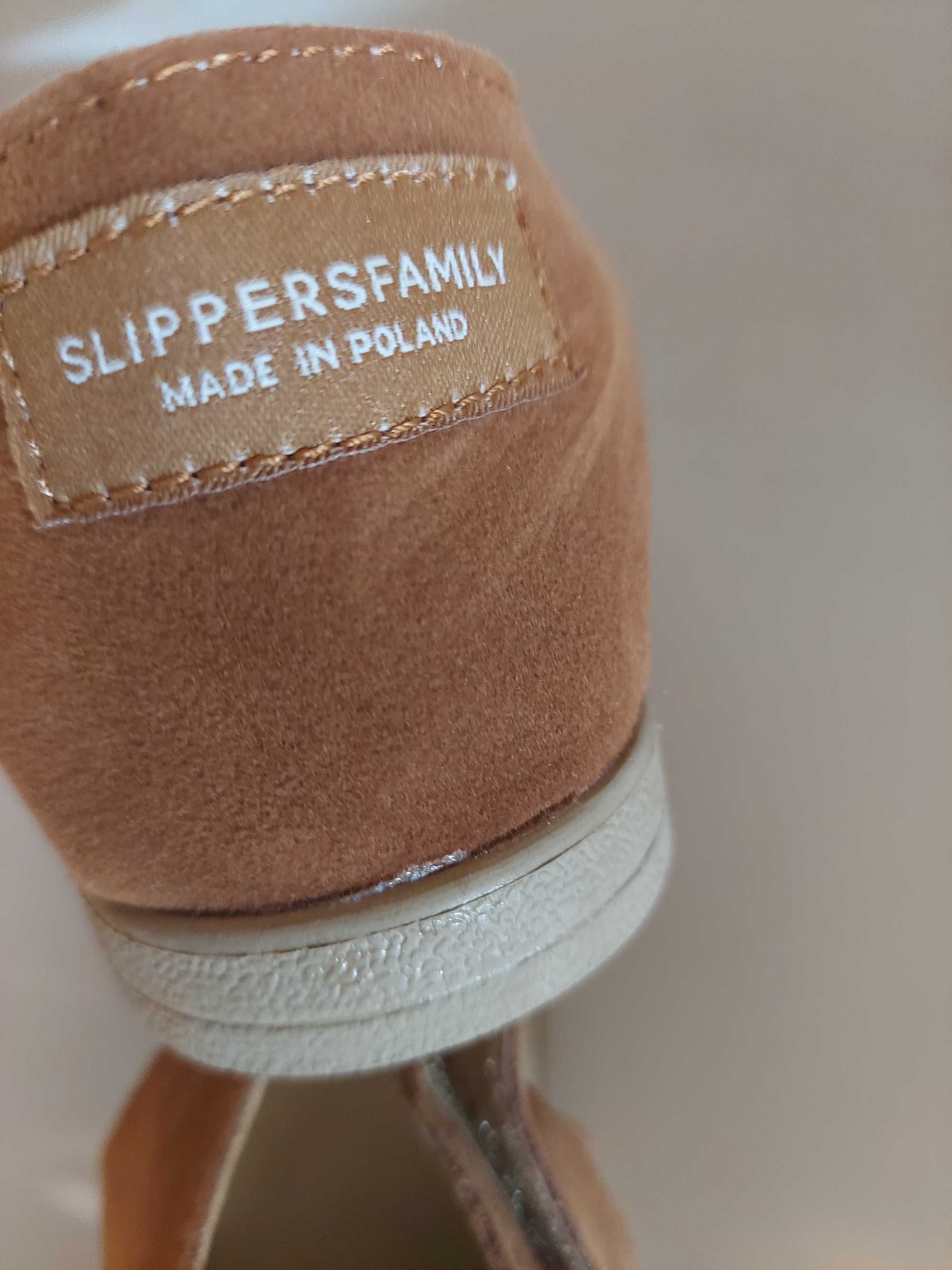 Sandały dla dzieci Slippers Family Terra zamsz rozmiar 26