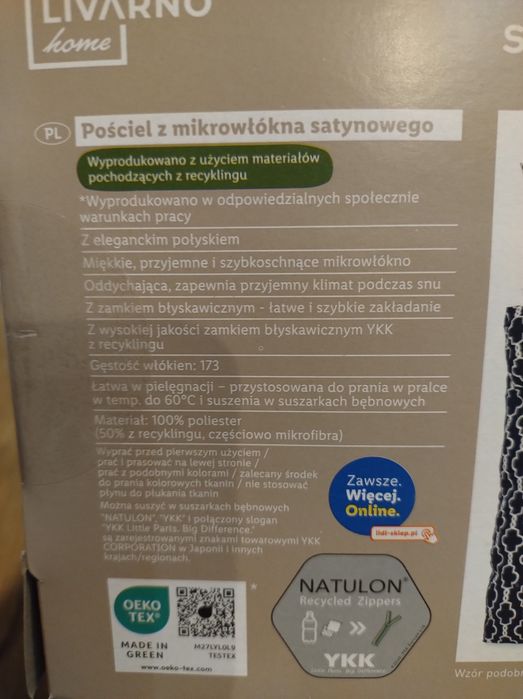 Pościel 160x200 z mikrowłókna satynowego