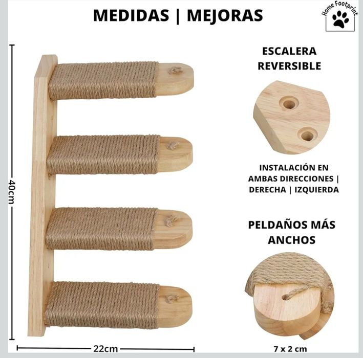 Vendo escada para gatos nova (Climbing Stairs da Home Footprint®)