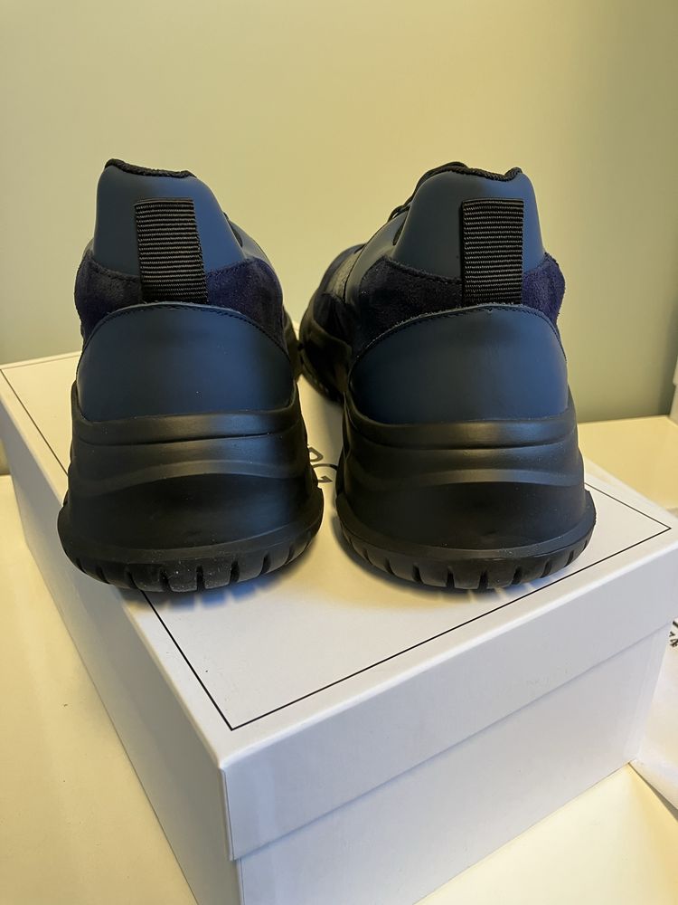 Iceberg skórzane meskie sneakersy buty Italy blu roz.46