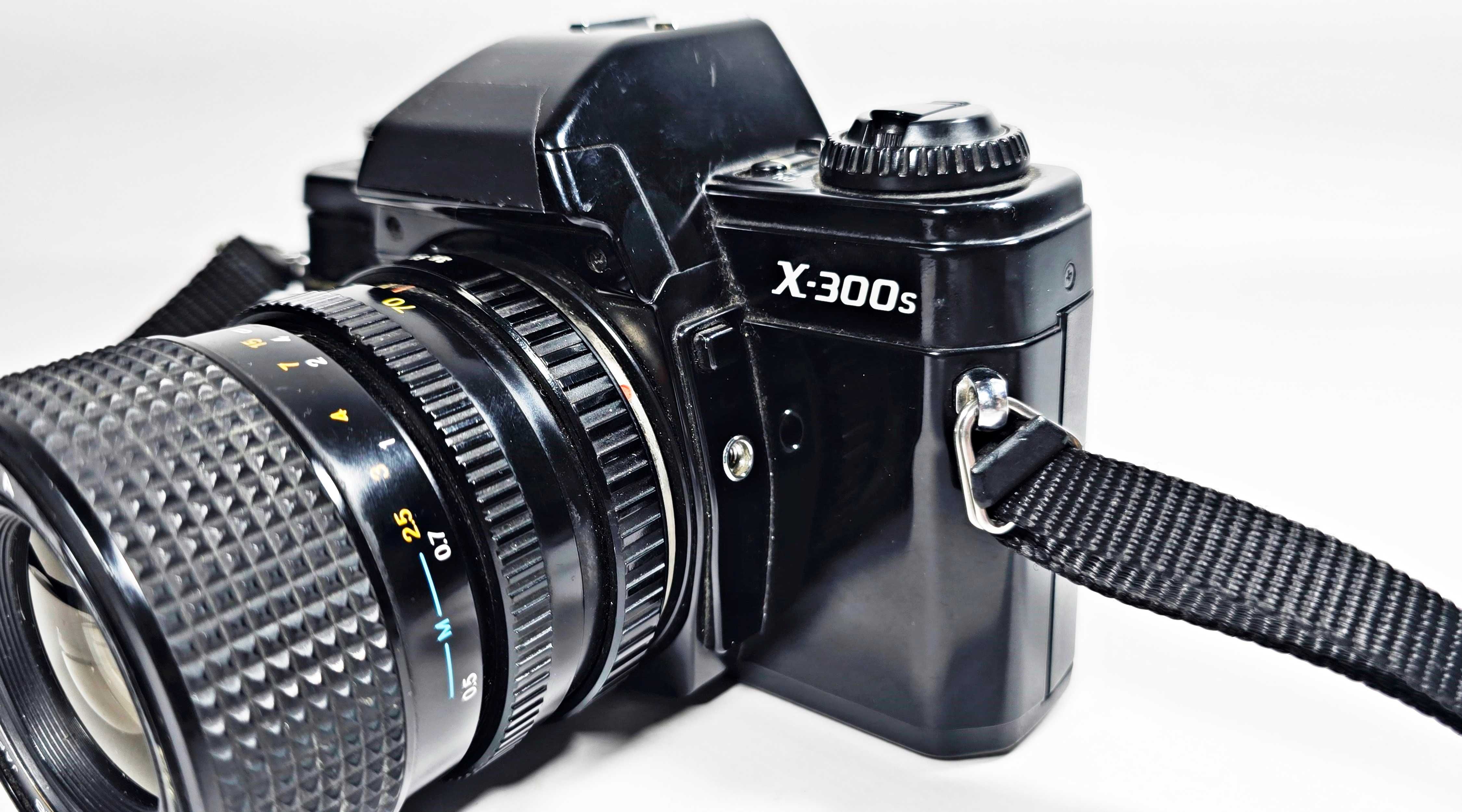 Aparat analogowy MINOLTA X-300S + obiektyw K&B Handel Szczytno