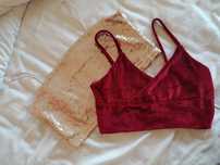 Conjunto de tops festivos