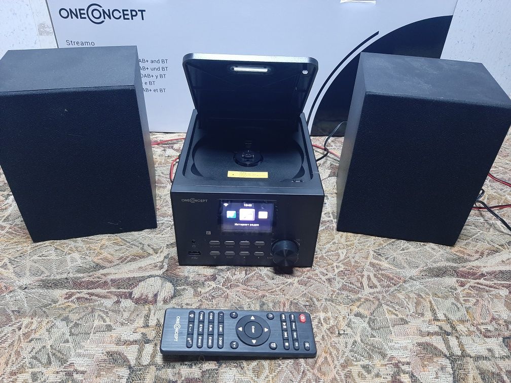 Интернет-радио,стереосистема OneConcept Streamo WLAN  FM CD-плеер BT