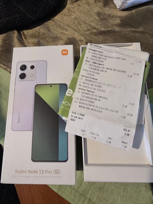 Xiaomi Redmi note 13 pro 5g. Com camera de 200 mega pixels