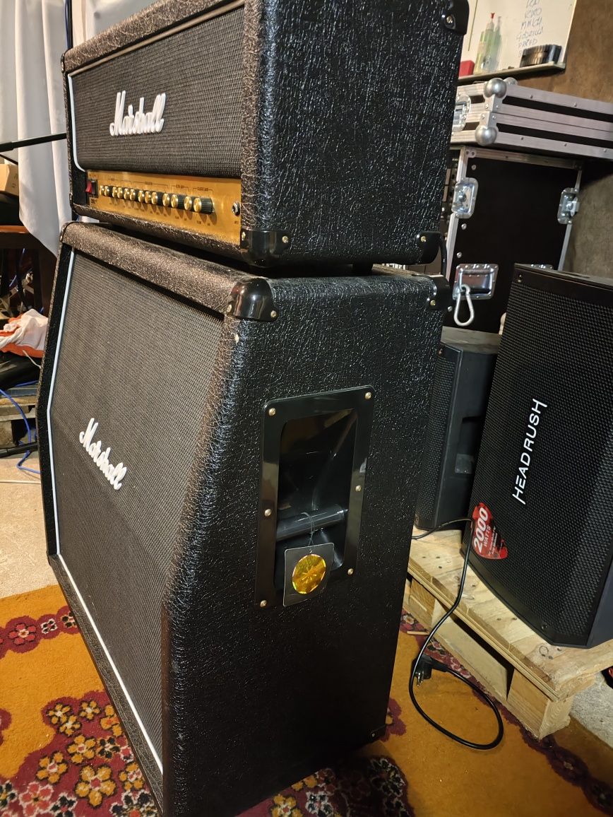 Marshall DSL 100 H wraz z kolumną Marshall MX 412 B
