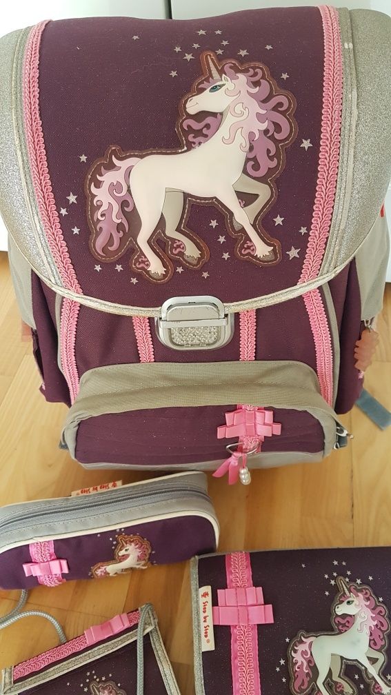 HAMA Step by Step Unicorn Jednorożec * Tornister - zestaw / torba też