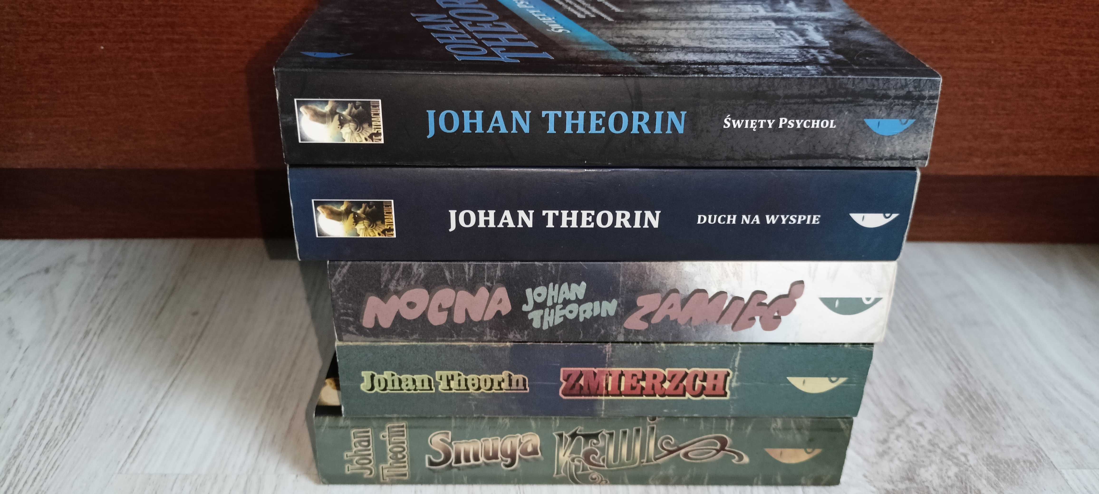 5x Johan Theorin Smuga krwi Zmierzch Święty psychol Nocna zamieć