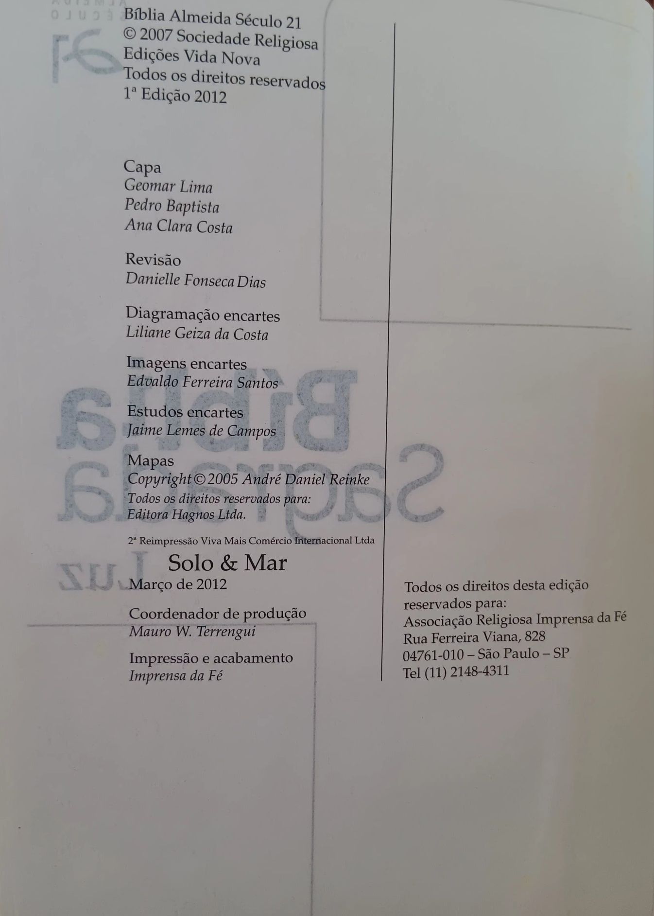 Bíblia Sagrada – Almeida Século 21 (Edição "Luz")