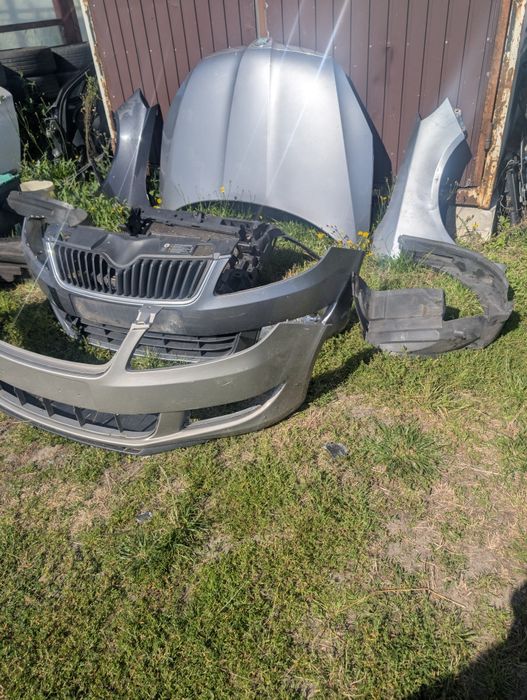 Maska zderzak pas przedni błotnik skoda fabia oo lift  2 lift