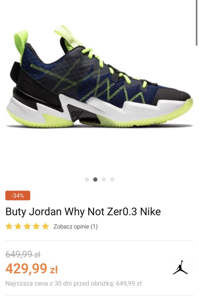 Buty Nike Jordan r 36,5