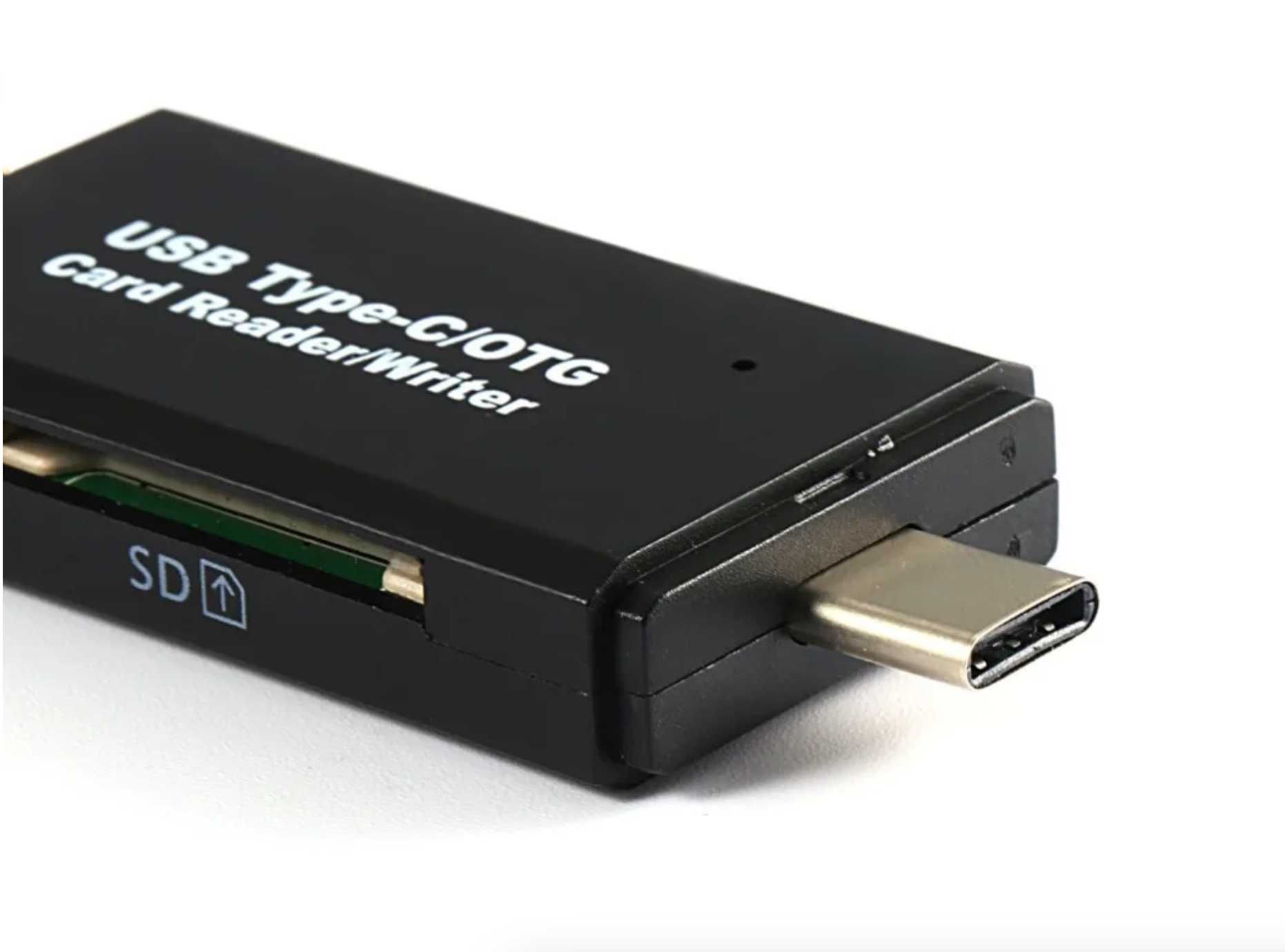 Czytnik Kart Pamięci SD 5w1 Pendrive Micro USB-C OTG Adapter MicroSD