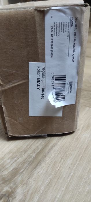 Ościeżnica regulowana 100-140 biała prawa domidor