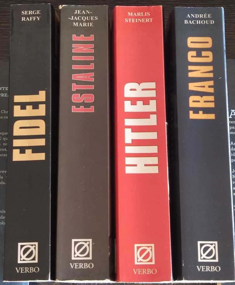 Conjunto de biografias de Fidel Castro, Hitler, Estaline e Franco