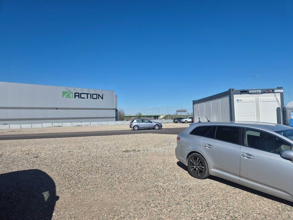 Teren przy węźle S7 blisko lotniska 3200m2 -utwardzony