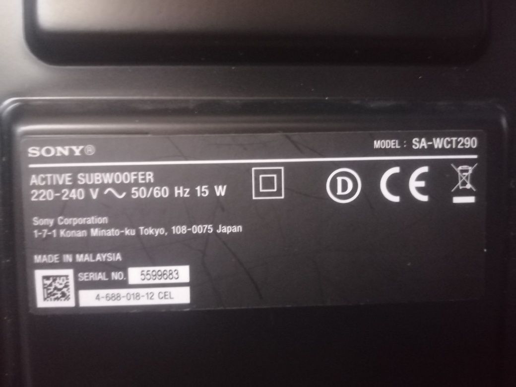 Soundbar Sony SA-CT290