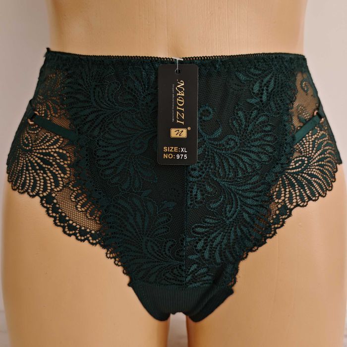 3PAK Stringi Maxi Damskie XXL Wysoki Stan