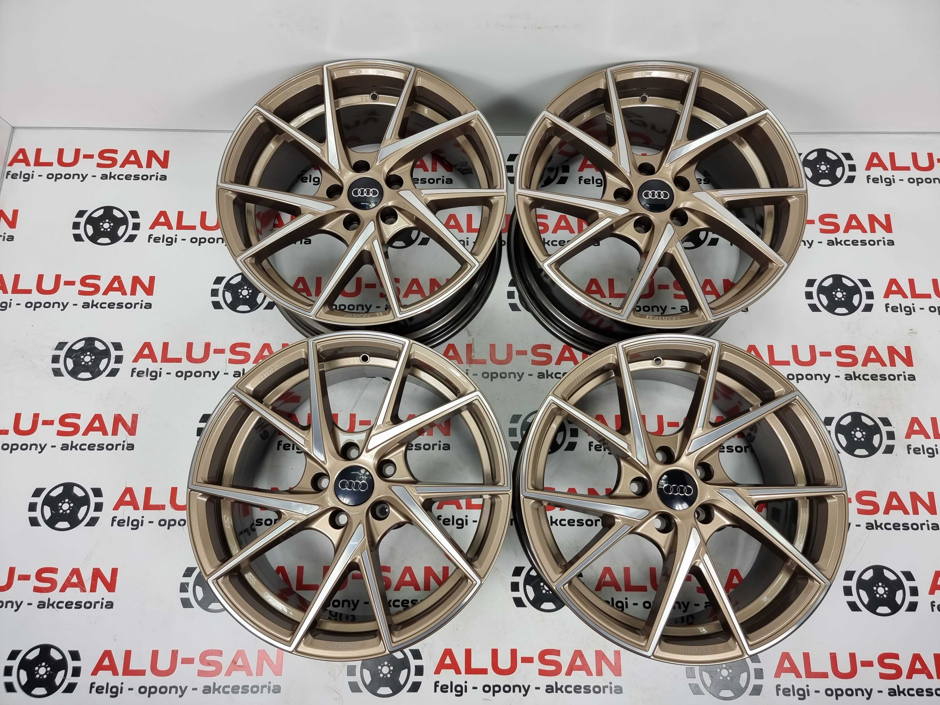 NOWE alufelgi AUDI 18" 5x112 A4 A6 A8 Q5 - Złote