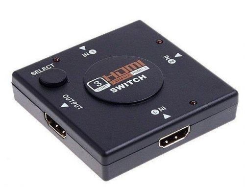Switch HDMI 3 Entradas 1 Saida Full Hd 1080p Novos em caixa