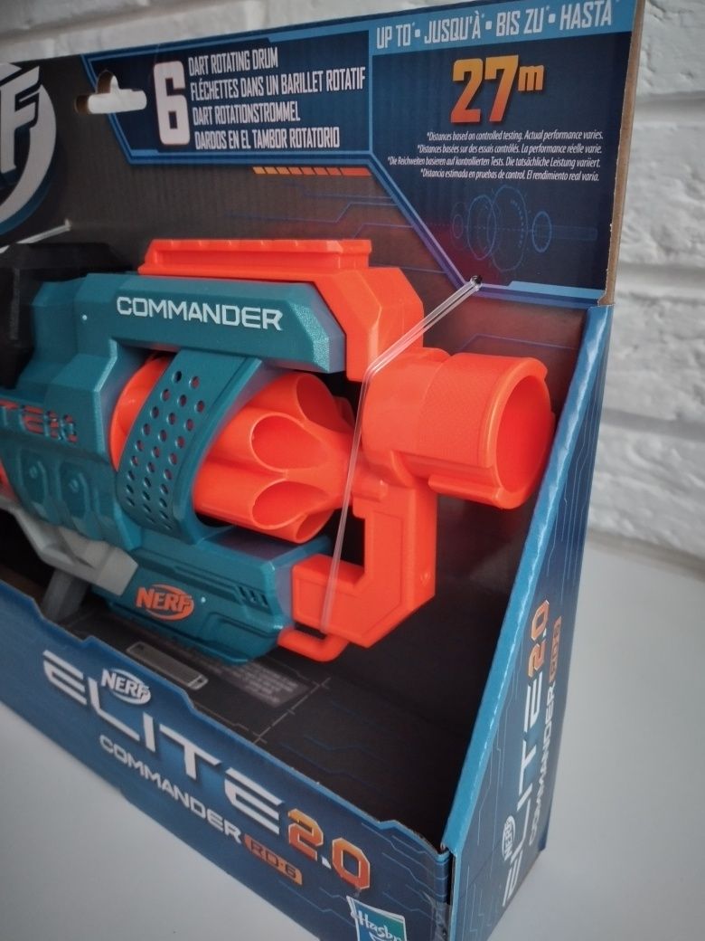 Wyrzutnia Nerf Commander pistolet strzelba prezent dla dzieci dziecka