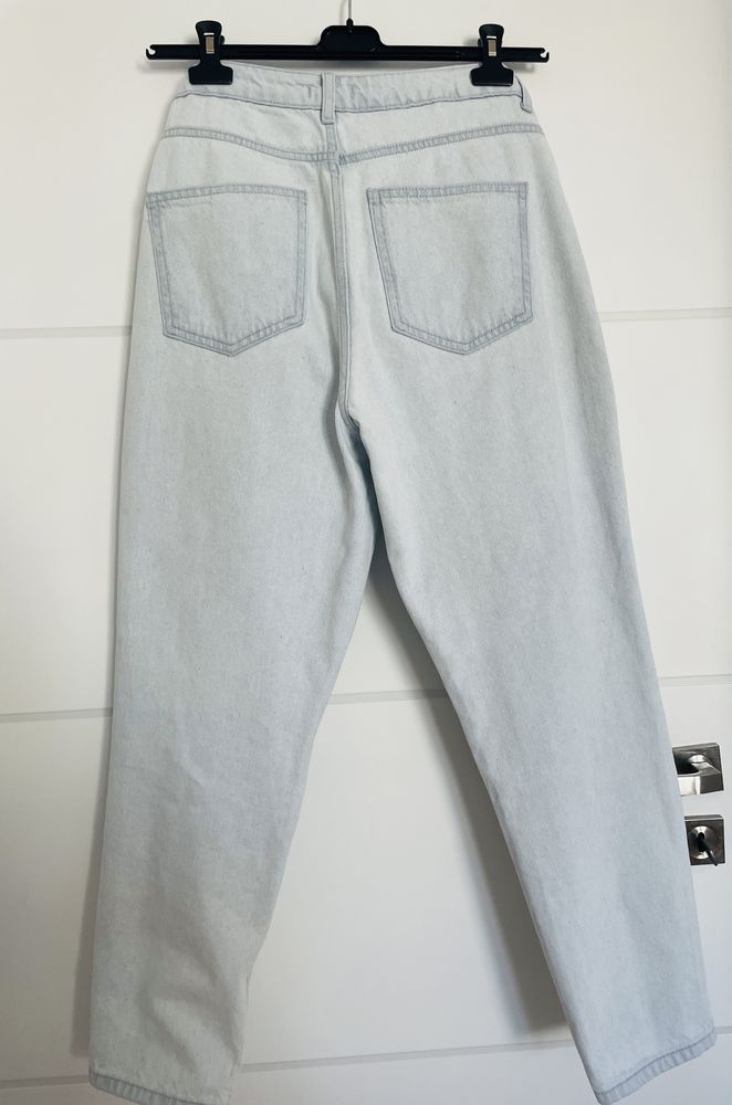 Dorothy Perkins Mom Jeans dżinsy jasne 100% bawełna 40 L nowe z metka