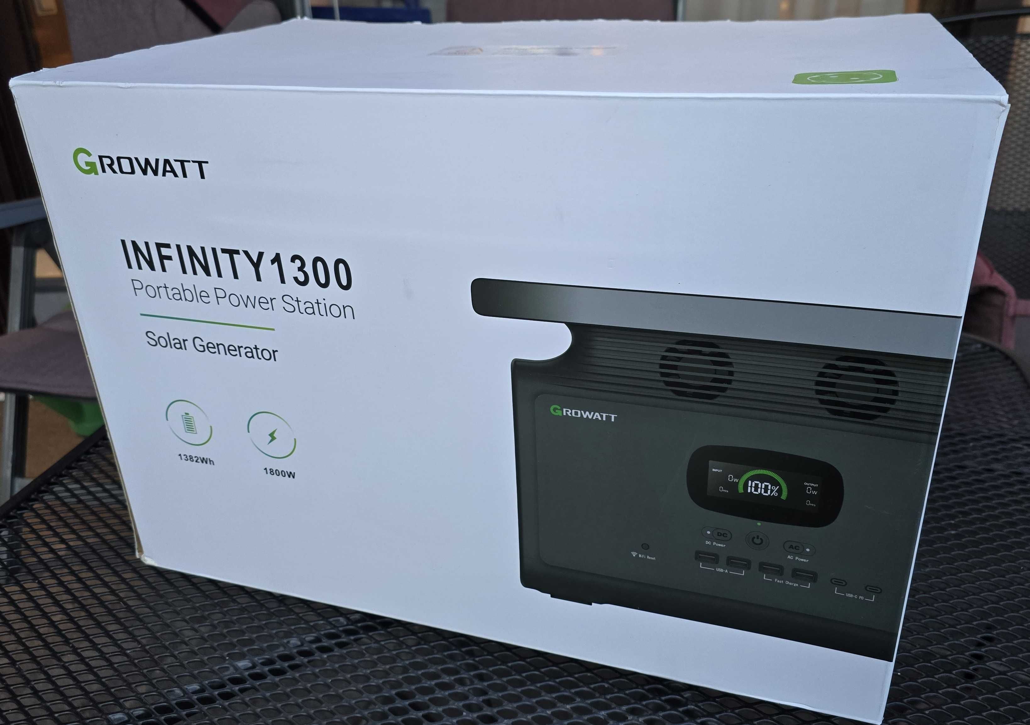 Зарядна станція Growatt INFINITY-1300Wh 1800W EU
