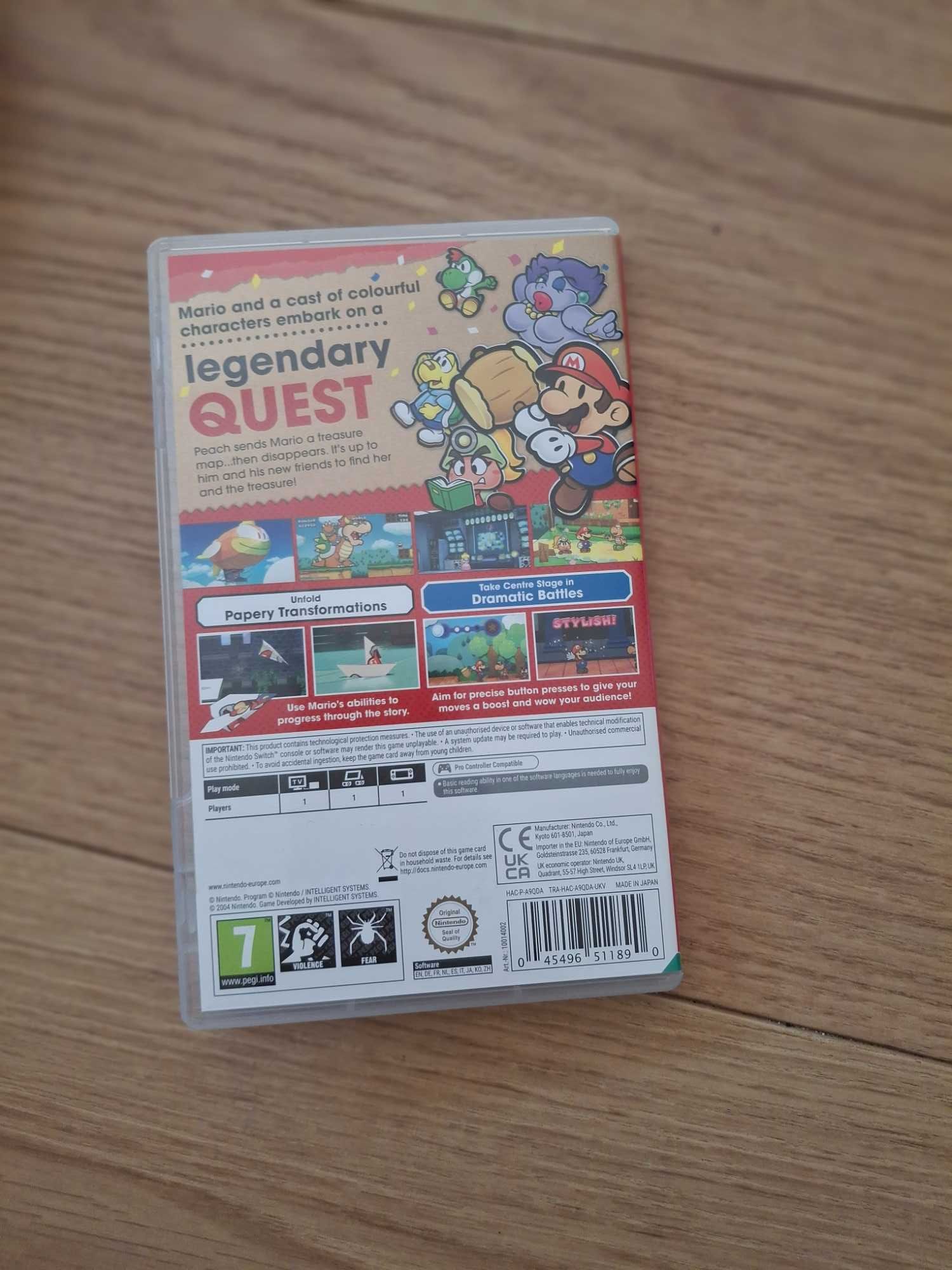 Paper Mario the thousand year door gra super mario Nintendo Switch