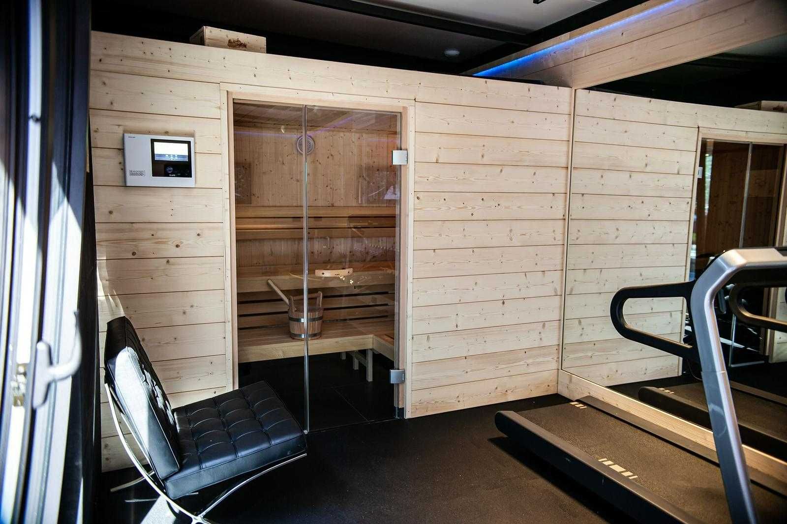 NRGBOX Wellnessroom - siłownia PREMIUM z sauną - 31,5 m2