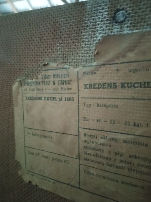 Kredens kuchenny 1974