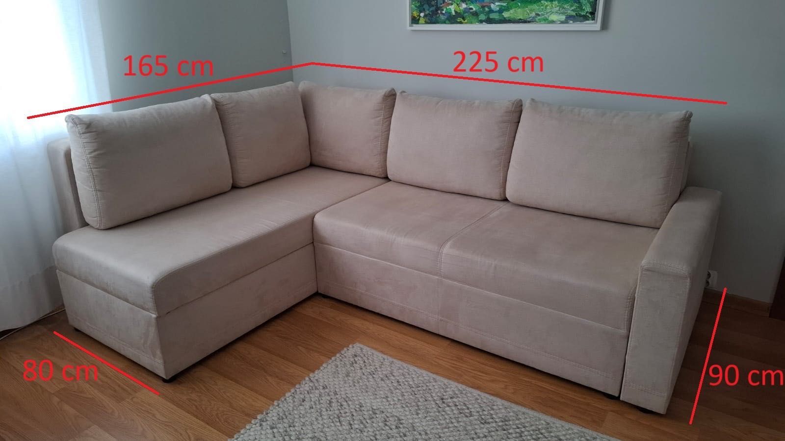 Narożna sofa  z funkcją spania (Agata Meble) - Stan Idealny!