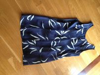 Vestido azul c flores | Naturel