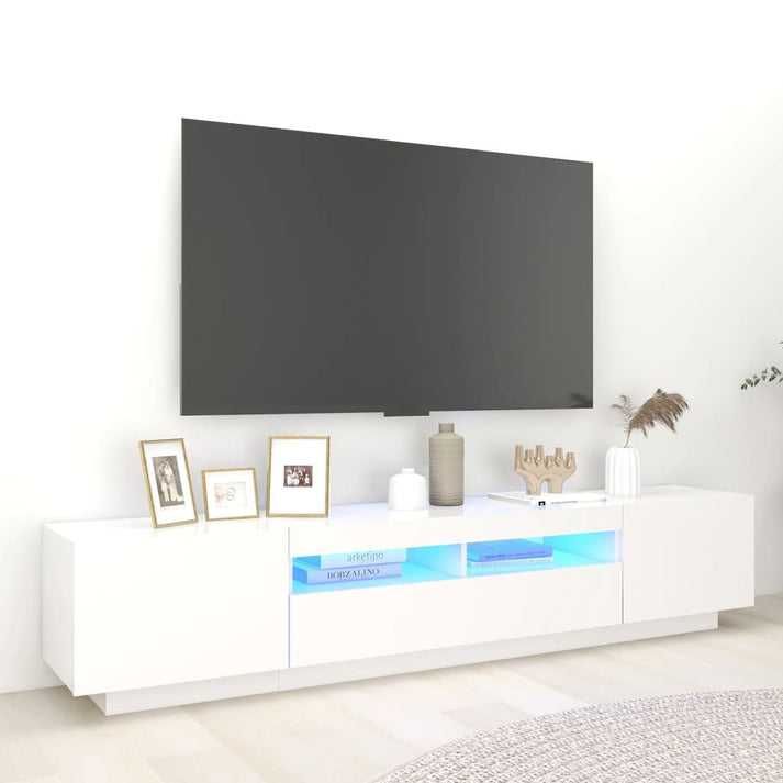 Móvel de TV Giancarlo com Luzes LED de 200cm - Design Moderno