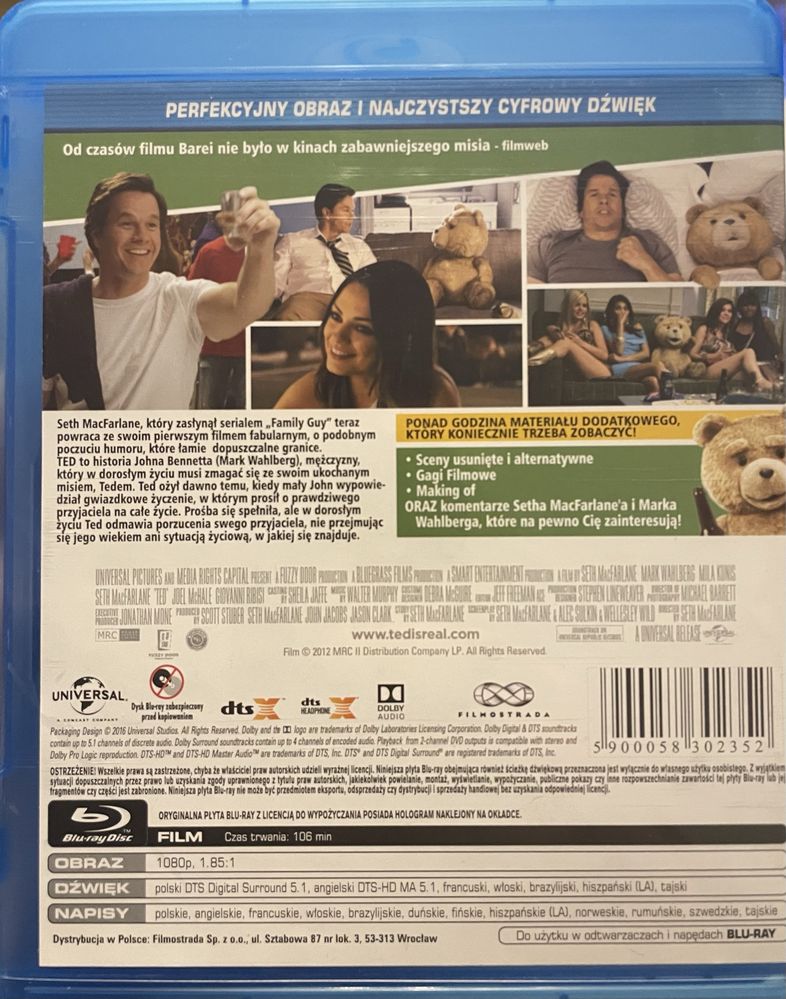 Blu-ray Ted Mark Wahlberg