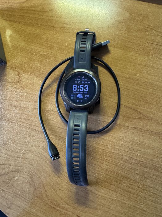 Zegarek sportowy Garmin Fenix 7 47mm srebrny jak nowy