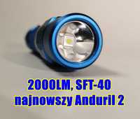 Latarka idealna na bazie Sofirn SC31 Pro, Anduril 2, 2000LM Niebieska
