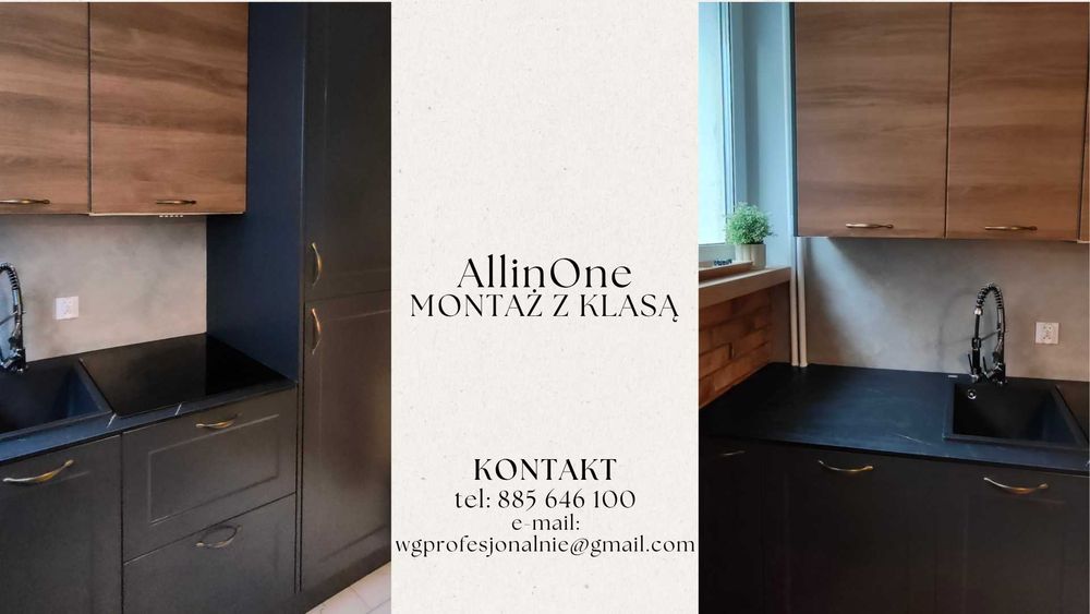 Castorama, Ikea, Agata, BRW, Leroy, MONTAŻ MEBLI I KUCHNI od A do Z