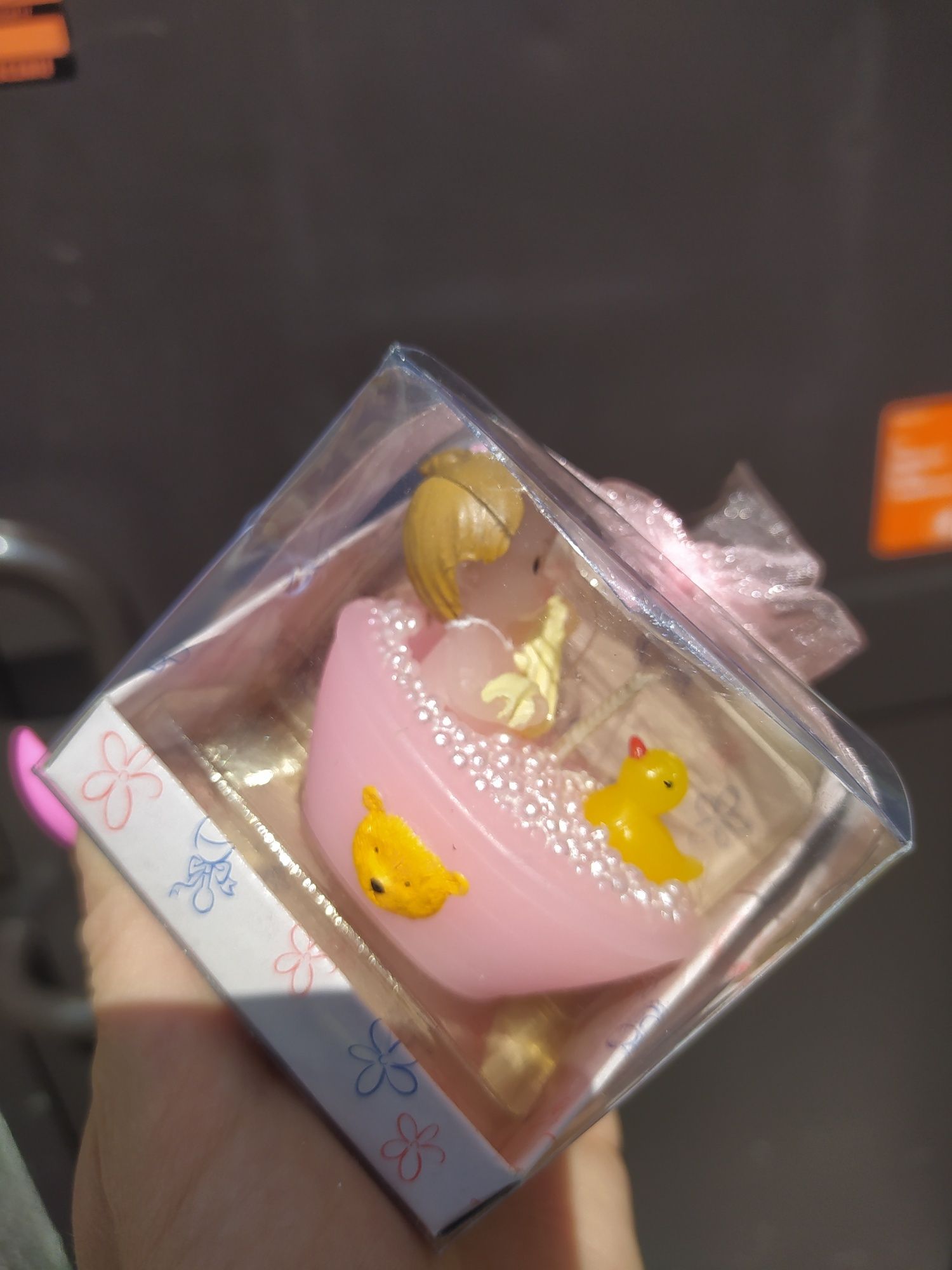 Świeczka ozdobna, baby shower